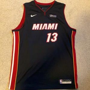 Bam Adebayo Miami Heat Jersey/Black and Red/Youth XL/Official Jersey
